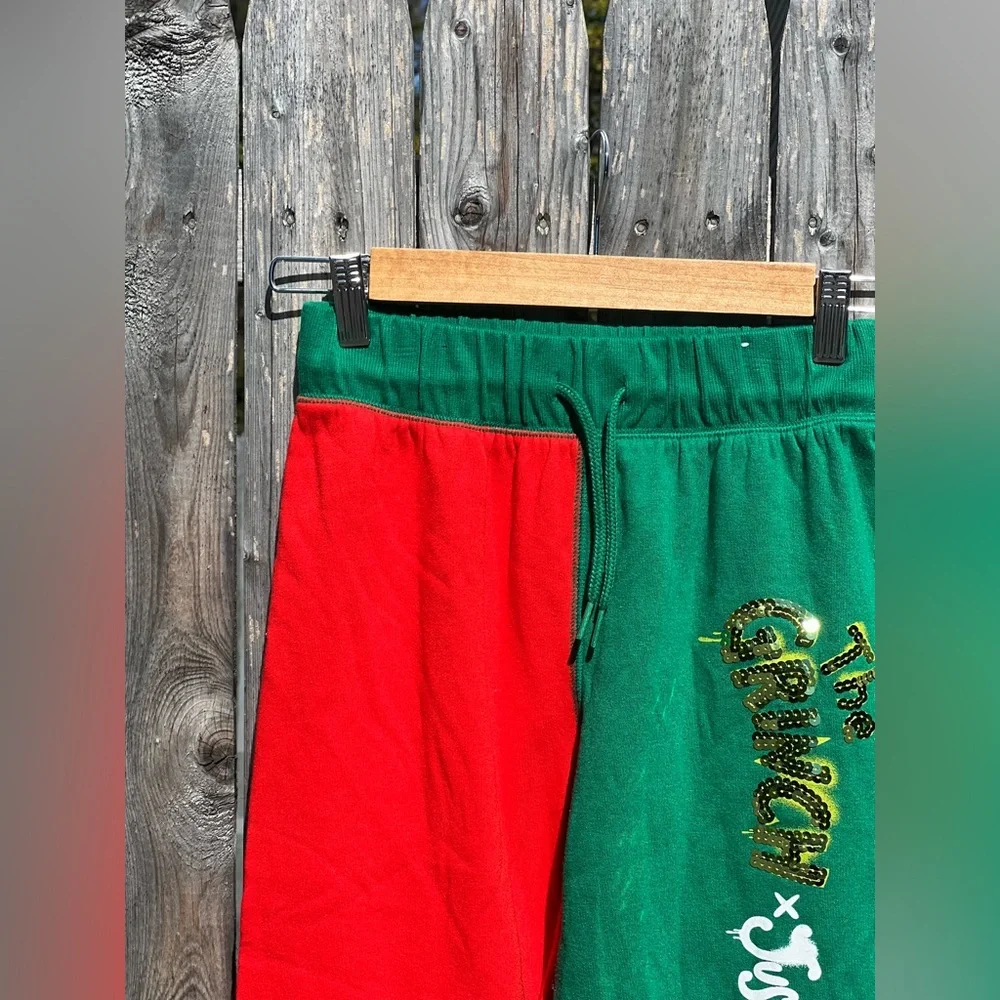 Justice Girls Grinch Colorblocked Joggers